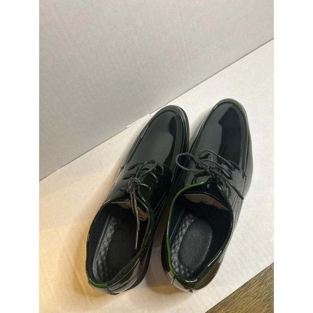 Sokethiz Men's Patent Leather Oxford Dress Shoes